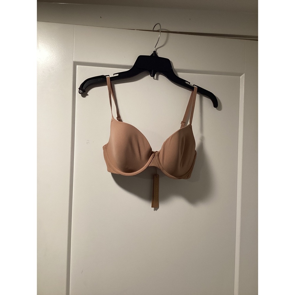 SKIMS Fits Everybody T-Shirt Bra Sienna Brown Underwire 32D BA-DEM-2221